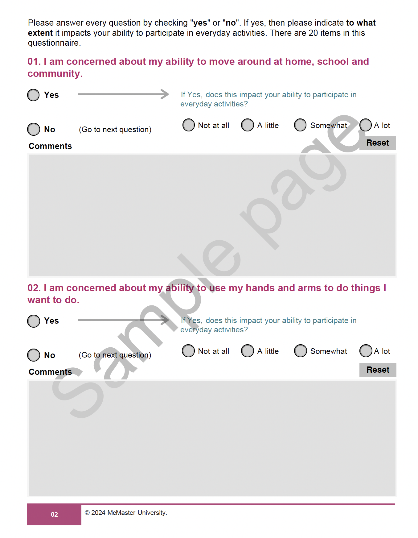 About Me Sample page